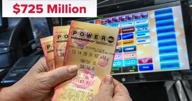 Powerball jackpot surges to $725M after 27 consecutive drawings with no winner