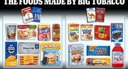 Researchers found that tobacco-owned foods were 29 percent more likely to be classified as fat and sodium HPF and 80 percent more likely to be considered carbohydrate and sodium HPF than foods from brands not owned by tobacco companies during this time period