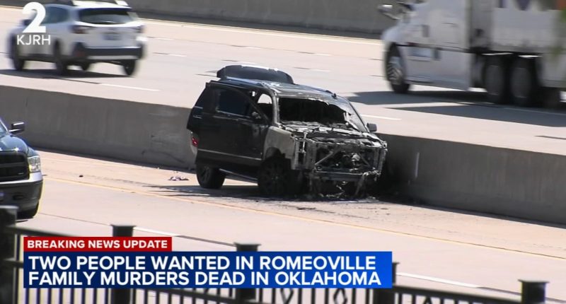 Romeoville murders update: Suspect Nathaniel Huey Jr. believed dead after Oklahoma chase, 2nd person of interest also dead