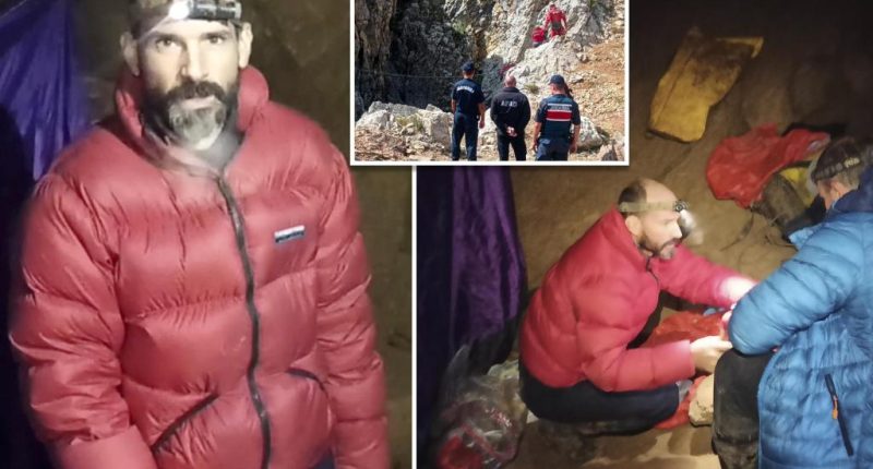 Scientist Mark Dickey sends video message while trapped in Turkish cave