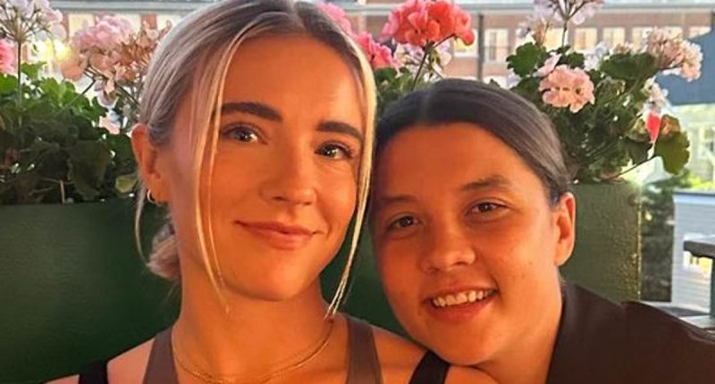 See the image that has made Matildas fans believe Sam Kerr is ENGAGED to her girlfriend Kristie Mewis