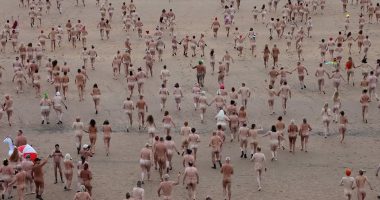 Septembare! 1,300 naked swimmers brave chilly North Sea at sunrise for the 11th annual North East Skinny Dip to mark the Autumn Equinox