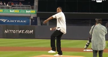 ESPN analyst Stephen A. Smith threw the first pitch at Yankee Stadium on Thursday night