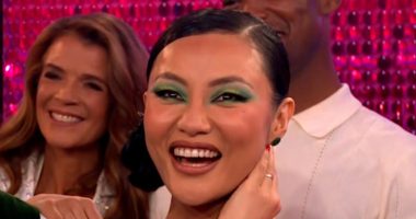 Strictly's Nancy Xu sparks concern from fans after she suffers a nasty injury during her debut dance with Les Dennis: 'Did you see the blood?'