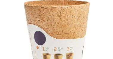 Take a break! The eco-friendly coffee cup that turns into a biscuit you can have after your caffeine fix