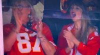 Taylor Swift was sat with Travis Kelce's mom to watch him play in the NFL on Sunday