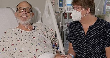 Lawrence Faucette, 58, is the second person in the world to receive a heart transplant from a genetically modified pig. He was deemed ineligible for a human heart due to peripheral vascular disease, which reduces blood circulation. Pictured before surgery with his wife Ann, Mr Faucette is now breathing on his own, and his heart is functioning without any supportive devices