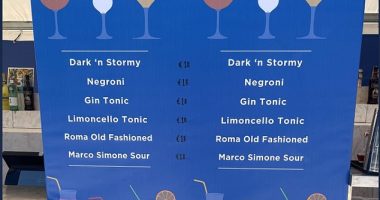 Cocktail prices at Rome's Marco Simone Golf & Country club will see fans part with £15.60 for a tall drink