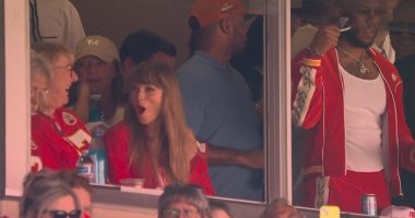 Pop sensation Taylor Swift was spotted at the Chiefs game sitting alongside tight end Travis Kelce's mother, Donna