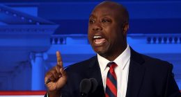 South Carolina Sen. Tim Scott was the only candidate to directly criticize the substance of the striking workers' demands