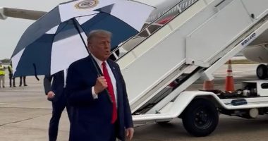 Trump calls Biden a 'wretched old vulture' and 'rotten politician' who wants to 'rape and pillage' American jobs: Donald largely IGNORES the debate in speech attacking Joe and his electric vehicle push