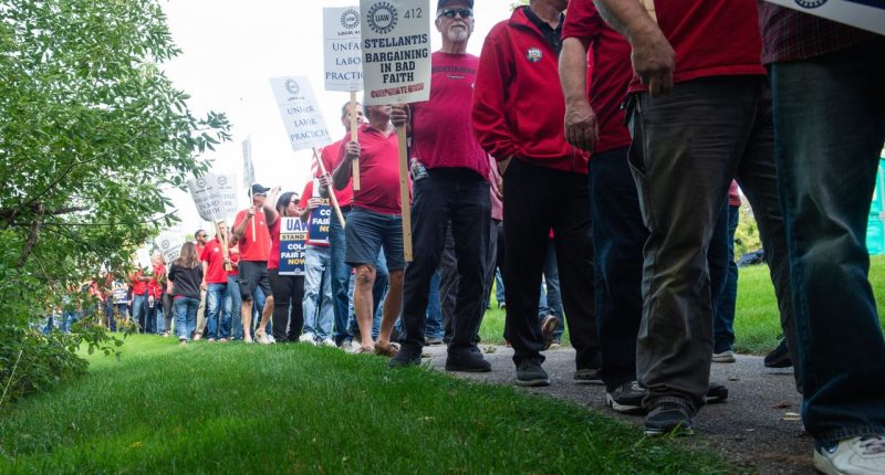 Trump skips presidential debate to visit striking UAW workers