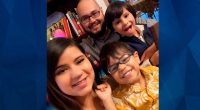 Zoraida Bartolomei, husband Alberto Rolon, and their children Adriel and Diego