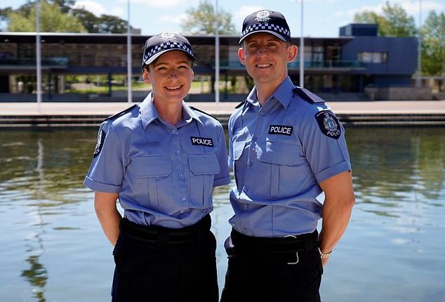 Police officers Anna Miller and Ben Woods (pictured) both left the UK and moved to Australia to start a new life