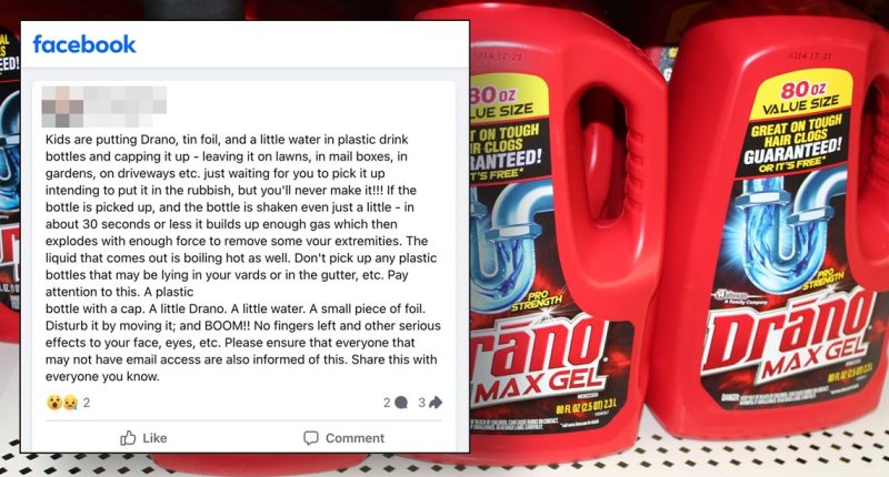 What we can VERIFY about ‘Drano bombs’