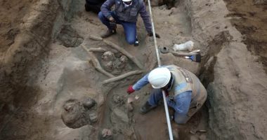 Workers uncover eight mummies and pre-Inca objects while expanding the gas network in Peru