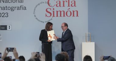 Carla Simon and Miguel Iceta, Spanish Minister of Sports and Culture