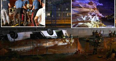 Bus crash near Venice, Italy kills at least 21 people