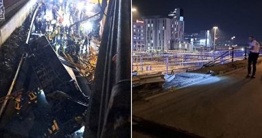 At least 20 people die after coach crashes off an overpass near Venice