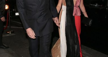 Couple: Dave Gardner and Jessica Clarke looked more loved-up than ever as they attended the star-studded afterparty after the BECKHAM documentary on Tuesday night