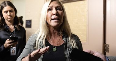 Rep. Marjorie Taylor Greene said she is 'fed up' with Speaker Kevin McCarthy and his leadership team over the weekend's spending chaos - but warned Florida Republican Rep. Matt Gaetz against his bid to oust the speaker
