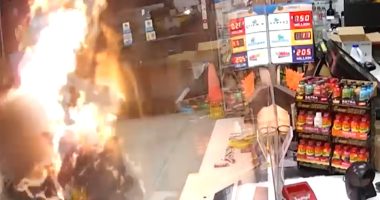 New Video Shows Shoplifter Setting Clerk on Fire During Violent Struggle