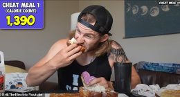 Youtuber ErikTheElectric tried to survive eating the typical diet of a NFL player for 24 hours