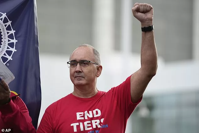 The United Auto Workers union has reached a tentative contract agreement with Ford after nearly 6 weeks. Pictured: UAW President Shawn Fain