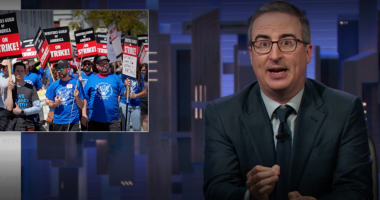 ‘Last Week Tonight’s John Oliver Congratulates Writers For Fair Deal, Hopes Actors & Crews Also Get A “Piece Of The Pie”
