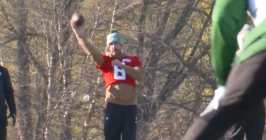 Aaron Rodgers Throws Passes At Jets Workout As 21-Day Practice Window Opens