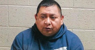 Josh Anderson, 49, an officer of the White Mountain Apache Police Deptartment, was arrested and is facing charges. Anderson's patrol vehicle had damage that was 'consistent with a collision with a pedestrian'