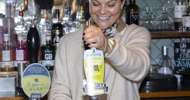 The Crown Princess Victoria and Prince Daniel of Sweden gave a royal visit to the quaint village of Woodditton, Cambridgeshire - where they tried their hand at some local traditions
