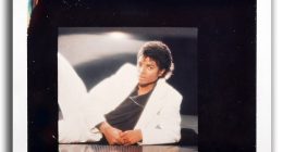 The picture of Michael Jackson selected for the front cover depicts him laying on a counter wearing a white jacket and trousers with a black top. An almost identical Polaroid photo is included in the batch of five test pictures taken by Zimmerman for the shoot