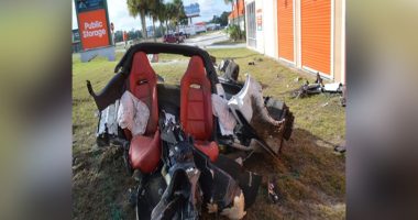 Florida driver arrested after street race ended with Corvette ripped apart
