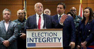 Peter Antonacci is seen on August 18, 2022 - having been appointed as election chief the month before. He would die of a heart attack on September 23