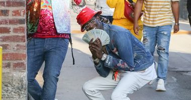 Young Thug, real name Jeffrey Williams (right) with fellow rapper Gunna in 2019