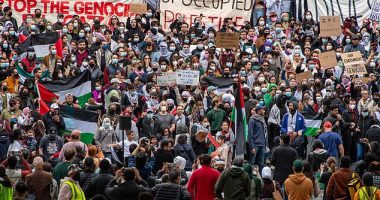 Anti-Israeli protests, such as this one which took place in Harvard, on October 14 have become commonplace in campuses across the US since October 7