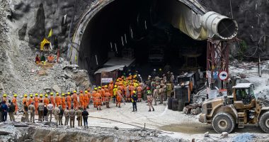 Indian rescuers drill through debris to reach 41 men trapped in tunnel