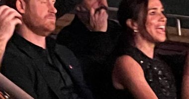 Harry and Meghan came under fire for reportedly using a private jet to fly out to Las Vegas to watch a Katy Perry gig (pictured)