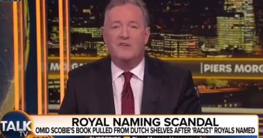 Outrage as Piers Morgan NAMES the two senior royals who Omid Scobie claimed were the ones 'with concerns' over Prince Archie's skin colour after botched Dutch translation of his new book included the allegations in full