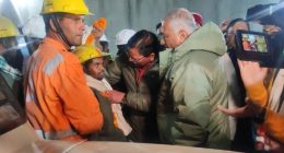 Rescuers pull out first of 41 construction workers stuck inside collapsed tunnel for more than two weeks in India
