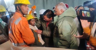Rescuers pull out first of 41 construction workers stuck inside collapsed tunnel for more than two weeks in India