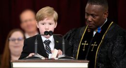 Rosalynn Carter is eulogized before family and friends as husband Jimmy bears silent witness