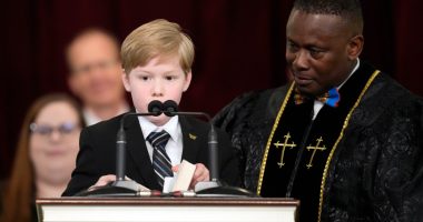 Rosalynn Carter is eulogized before family and friends as husband Jimmy bears silent witness