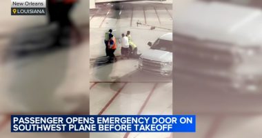 Southwest passenger jumps out of emergency door onto tarmac at New Orleans airport; police believe it was mental health episode