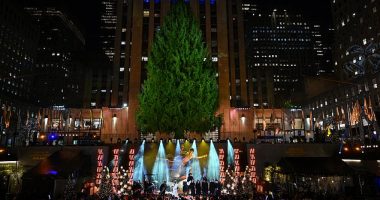 Thousands gathered on Wednesday night for the lighting of the Rockefeller Christmas tree