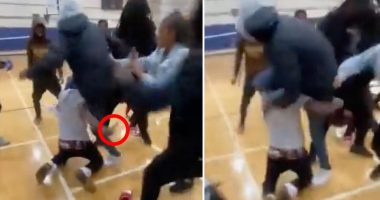 Student, 15, killed by younger peer in caught-on-camera brawl at North Carolina high school