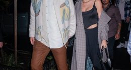 Travis Kelce and Taylor pictured out on a date together back in October in New York