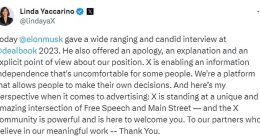 Yaccarino - who previously attempted to temper criticism of Musk by emphasizing X's position as not allowing any form of hatred or antisemitism - is now standing by his latest remarks