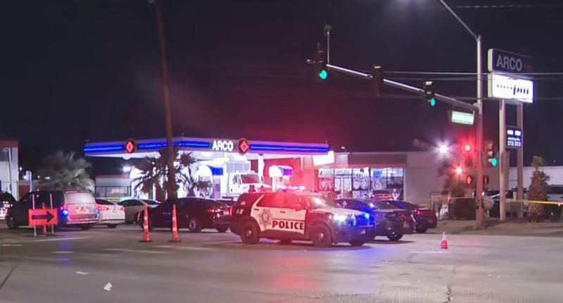 1 man killed, 4 others injured in shooting at Las Vegas homeless encampment